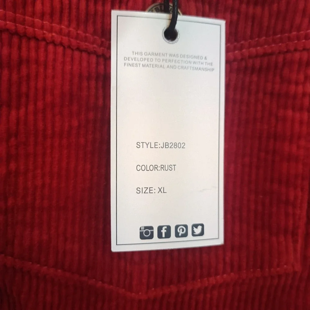 NWT Judy Blue Women's Corduroy Rust Color Skirt Button/Zip/Pockets Size XL - Picture 6 of 13